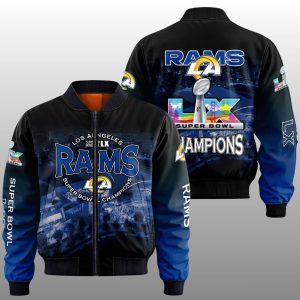 2026 Los Angeles Rams LX Champions Commemorative Jacket 1