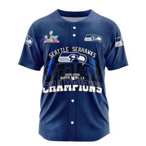 2026 Seattle Seahawks LX Champions Baseball Jersey 1 2026 Seattle Seahawks LX Champions Baseball Jersey 1
