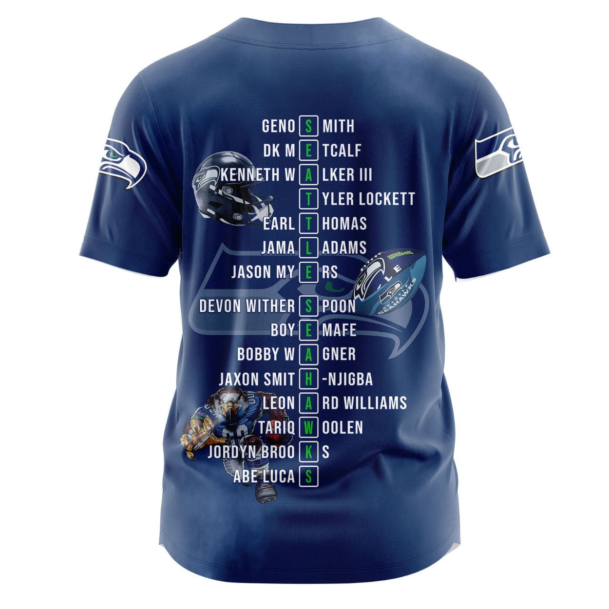 2026 Seattle Seahawks LX Champions Baseball Jersey 2026 Seattle Seahawks LX Champions Baseball Jersey