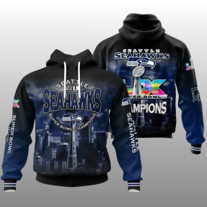2026 Seattle Seahawks LX Champions Commemorative Hoodie 1