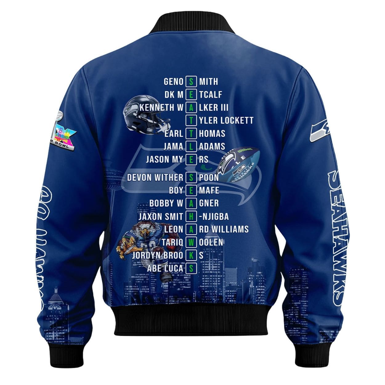 2026 Seattle Seahawks LX Champions Commemorative Jacket 2026 Seattle Seahawks LX Champions Commemorative Jacket