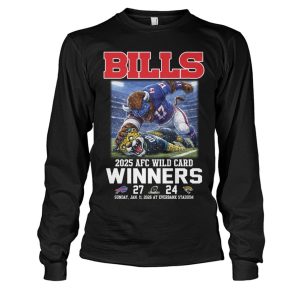 Bills 27 24 Jaguars 2025 AFC Wild Card Winners Shirt 2