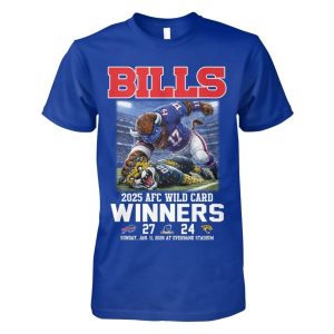 Bills 27 24 Jaguars 2025 AFC Wild Card Winners Shirt