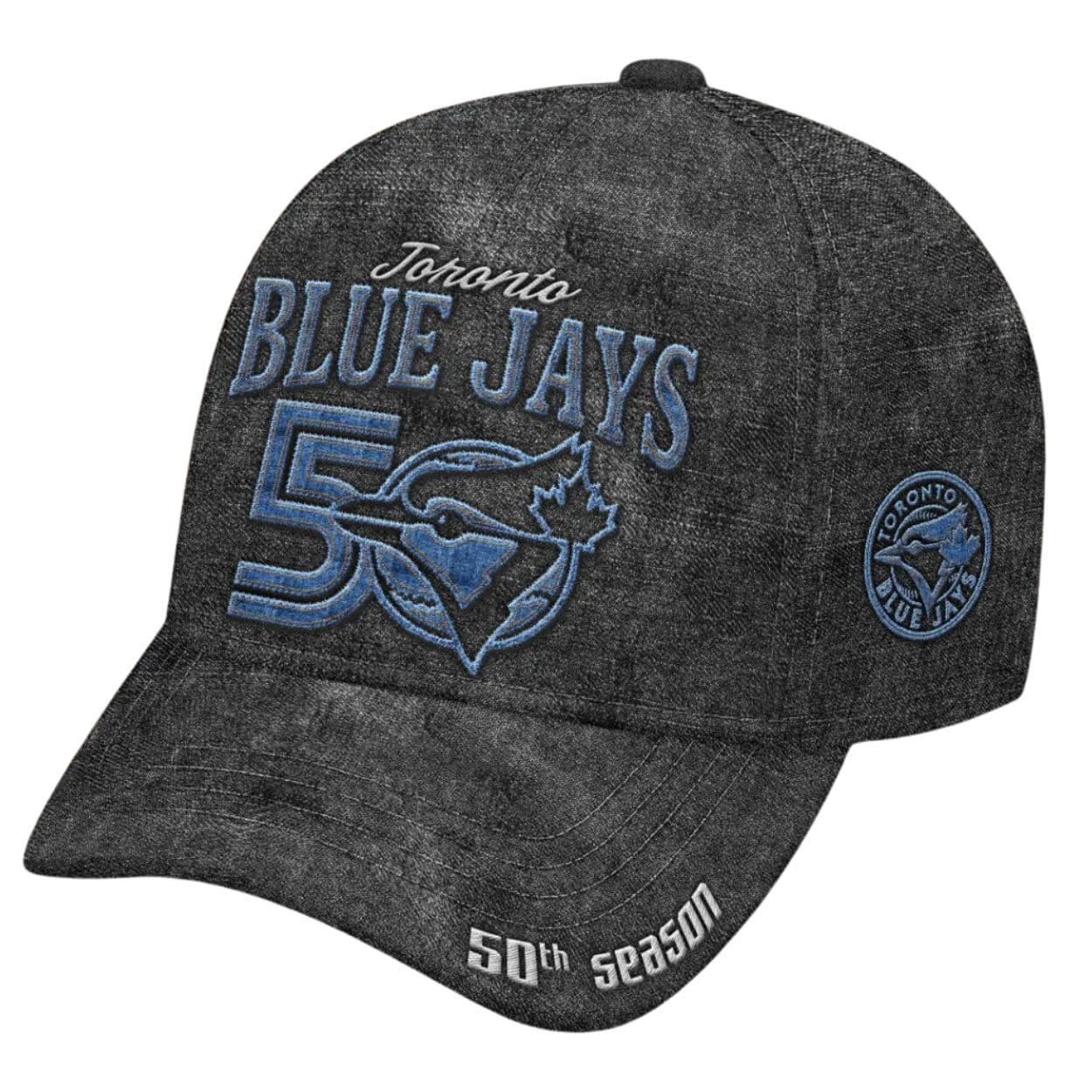 Toronto Blue Jays 50th Season Commemorative Denim Wash Cap Toronto Blue Jays 50th Season Commemorative Denim Wash Cap