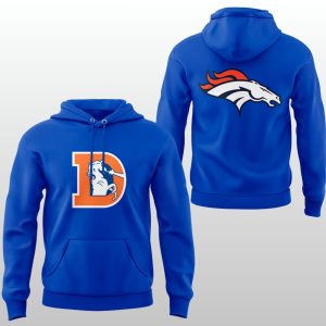 Broncos Coach Sean Payton Throwback Blue hoodie