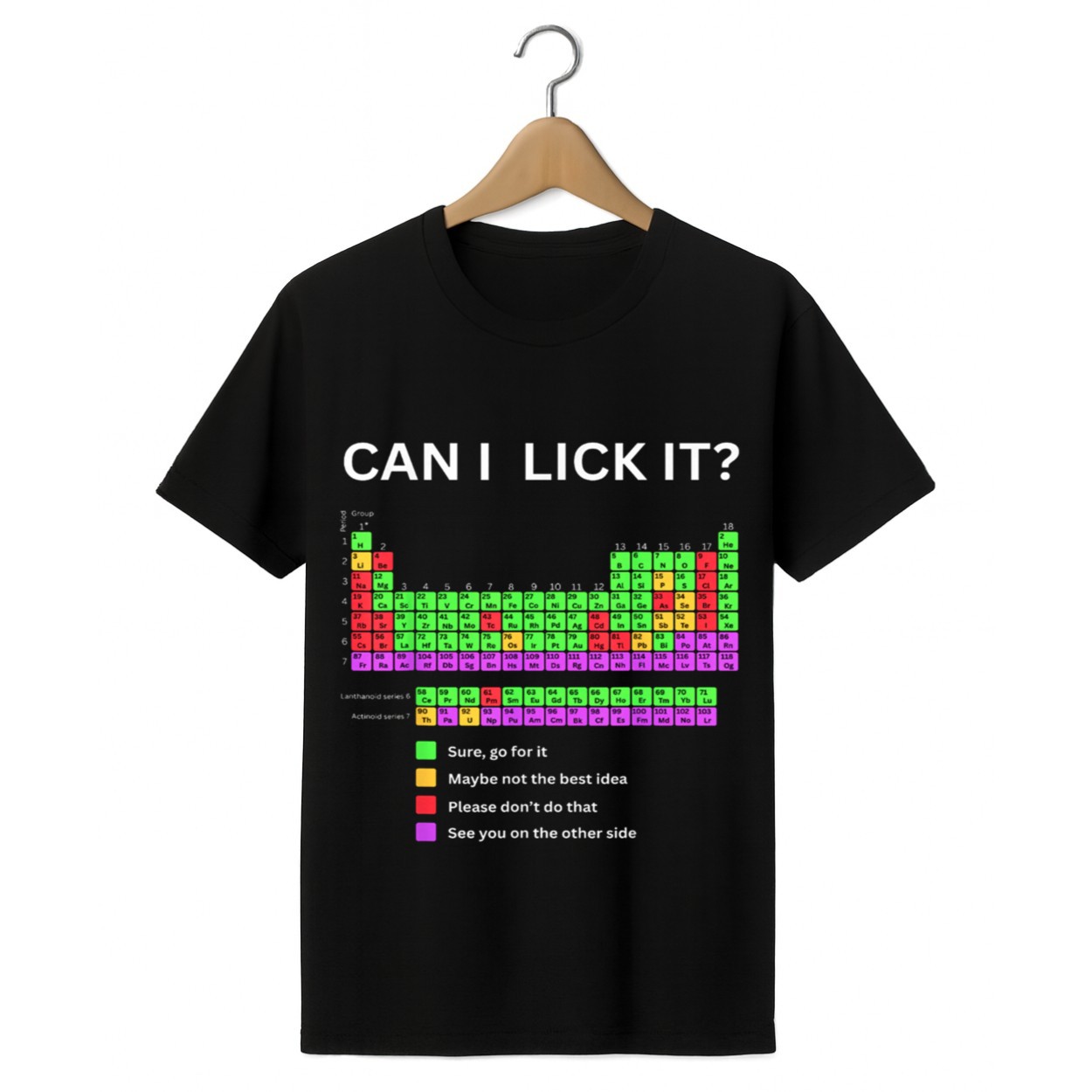 Can I Lick It Periodic Table Shirt 1 black 1 Can I Lick It Periodic Table Shirt 1 black 1