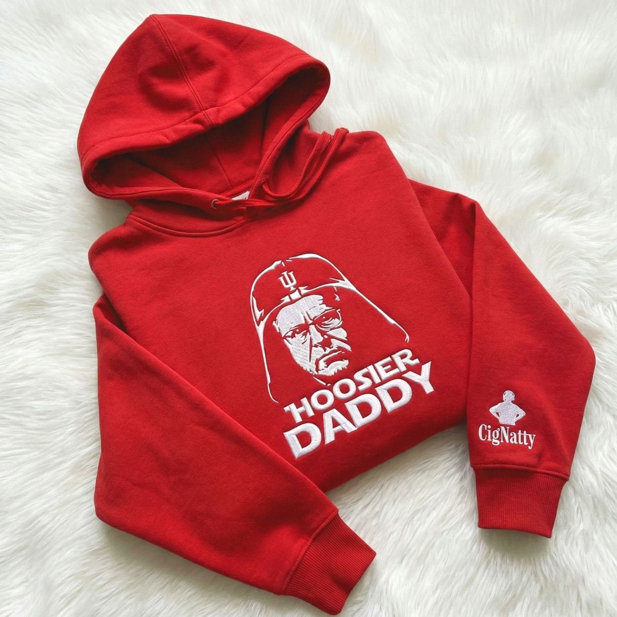 Coach Cignetti Hoosier Daddy Cignatty Embroidered Hoodie Coach Cignetti Hoosier Daddy Cignatty Embroidered Hoodie