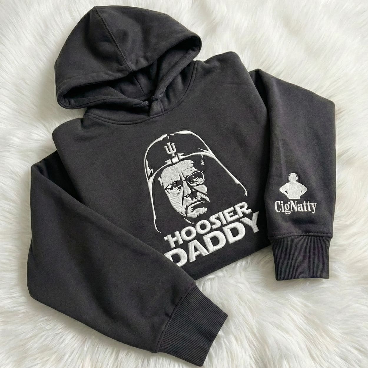 Coach Cignetti Hoosier Daddy Cignatty Embroidered Hoodie Coach Cignetti Hoosier Daddy Cignatty Embroidered Hoodie
