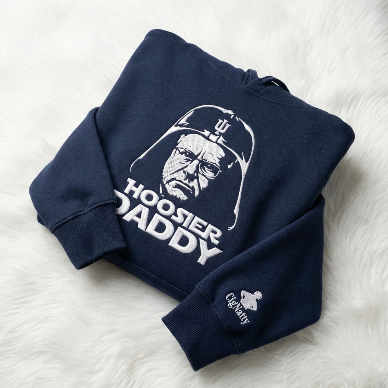 Coach Cignetti Hoosier Daddy Cignatty Embroidered Hoodie Coach Cignetti Hoosier Daddy Cignatty Embroidered Hoodie