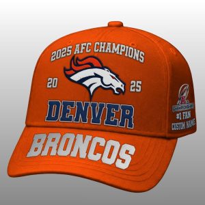 Denver Broncos 2025 AFC Champions Commemorative Hat 1 Denver Broncos 2025 AFC Champions Commemorative Hat 1