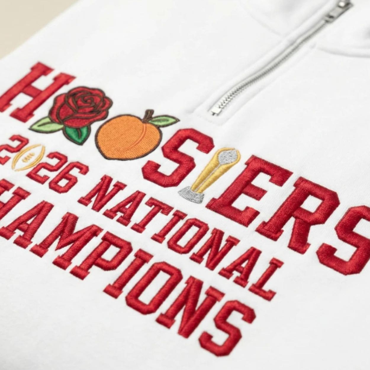 Hoosiers 2026 National Champions Quarter-Zip Sweatshirt – Limited Edition Anniversary Collection Hoosiers 2026 National Champions Quarter-Zip Sweatshirt – Limited Edition Anniversary Collection