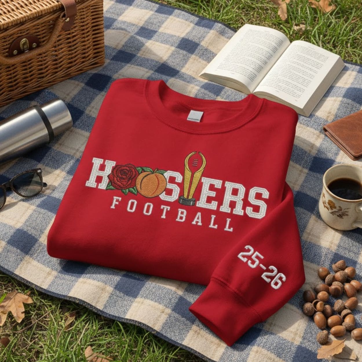 Embroidered Indiana Hoosiers 2025 National Champions Sweatshirt Embroidered Indiana Hoosiers 2025 National Champions Sweatshirt