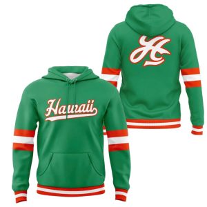 Hawaii Baseball Classic Kelly Green Uniform Hoodie 2