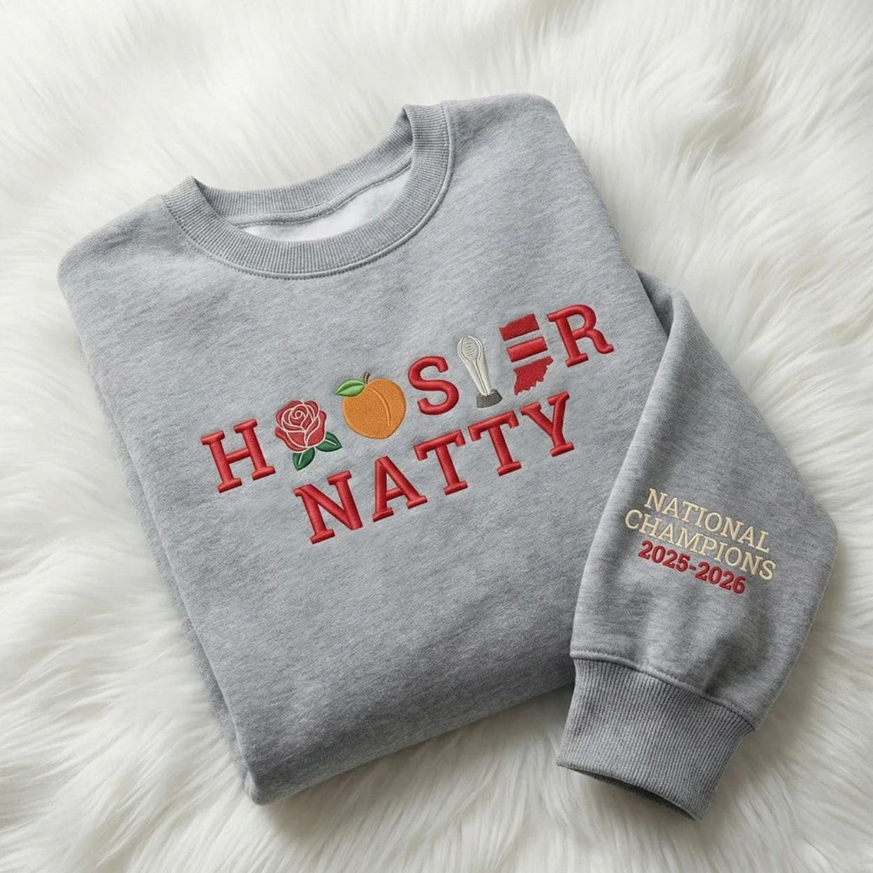 Hoosier Natty 2025 National Champions Commemorative Sweatshirt Hoosier Natty 2025 National Champions Commemorative Sweatshirt