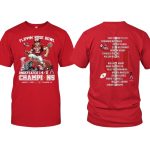 Hoosiers Flippin' Rose Bowl Champions Undefeated 14-0 Two-Sided Shirt