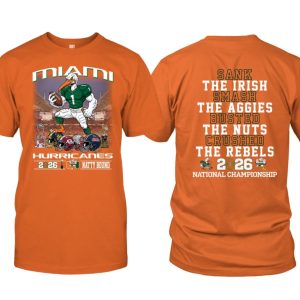 Hurricanes Sank The Irish Smash The Aggies Busted The Nuts Crushed The Rebels Shirt 2