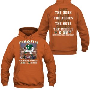Hurricanes Sank The Irish Smash The Aggies Busted The Nuts Crushed The Rebels Shirt 3