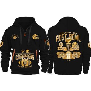 IU Rose Bowl Champions 2026 Quarter Zip Hoodie 2
