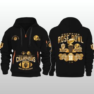 IU Rose Bowl Champions 2026 Quarter Zip Hoodie