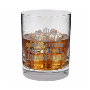 Indiana Football 2025 National Champions 11oz Engraved Whiskey Glass 1