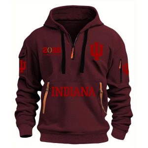Indiana Football 2026 National Championship Quarter Zip Hoodie 1