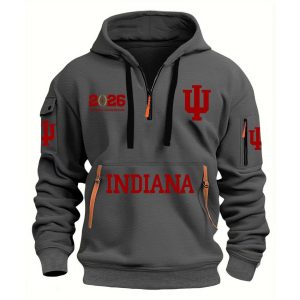 Indiana Football 2026 National Championship Quarter Zip Hoodie 4