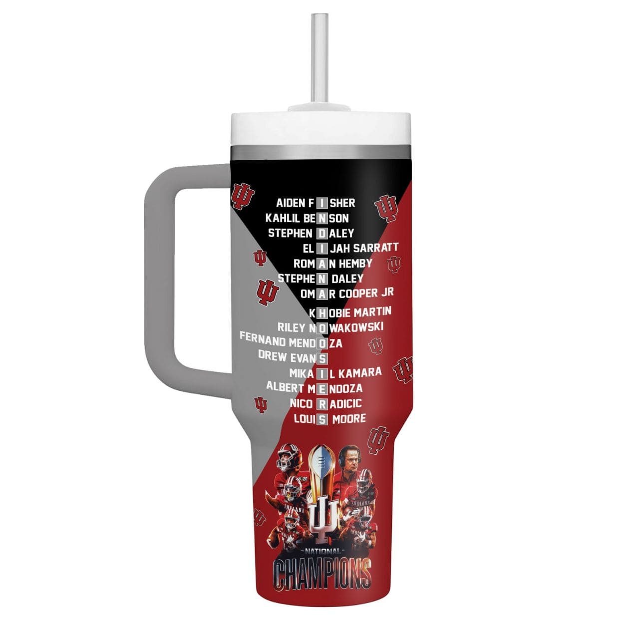 Indiana Hoosiers 2026 National Champions Commemorative 40oz Quencher Tumbler Indiana Hoosiers 2026 National Champions Commemorative 40oz Quencher Tumbler