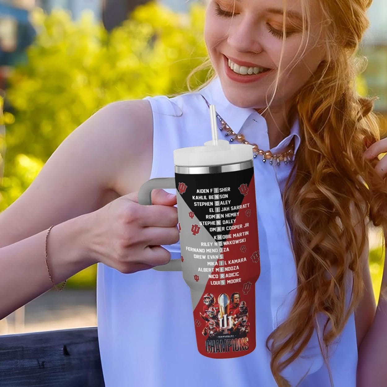 Indiana Hoosiers 2026 National Champions Commemorative 40oz Quencher Tumbler Indiana Hoosiers 2026 National Champions Commemorative 40oz Quencher Tumbler