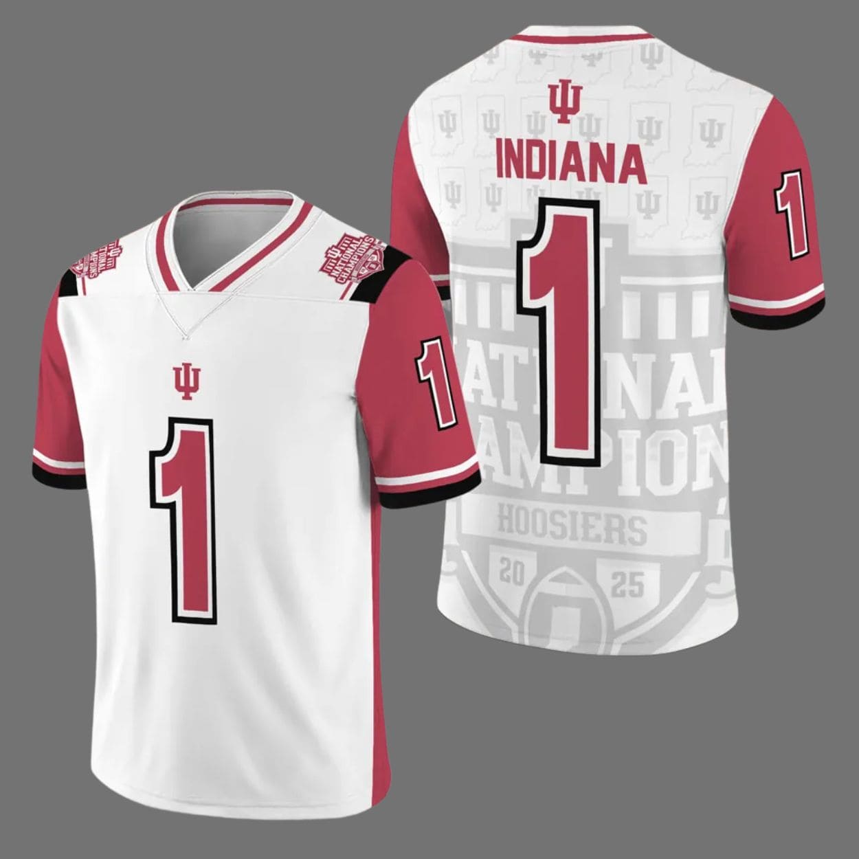 Indiana Hoosiers Football 2025 National Champions Football Jersey Indiana Hoosiers Football 2025 National Champions Football Jersey