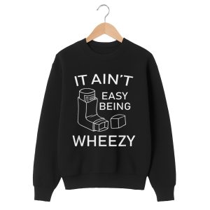 It Ain't Easy Being Wheezy Asthma Inhaler Shirt 1 black 2