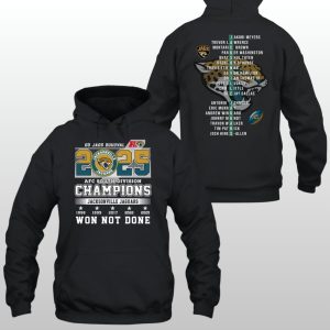 Jaguars 2025 AFC South Champions Two Sided Shirt