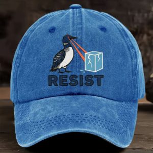 Laser Loon RESIST Distressed Denim Cap 4