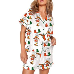 Miami Football College Game Day Pajama Set 1