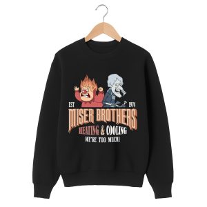 Miser Brothers Est 1974 Heating And Cooling Sweatshirt 1 black 2