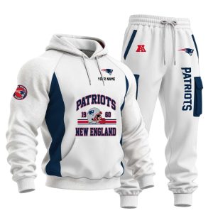 New England Patriots 1960 Custom Hoodie Set 2