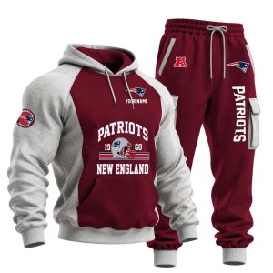 New England Patriots 1960 Custom Hoodie Set 3