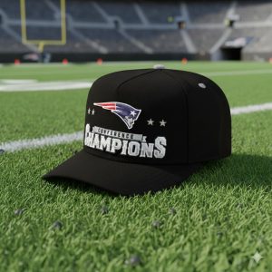 New England Patriots 2025 2026 Conference Champions Locker Room Snapback Cap 2