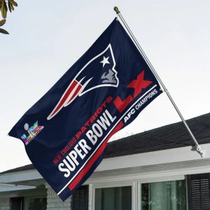 New England Patriots 2025 AFC Champions Commemorative Flag