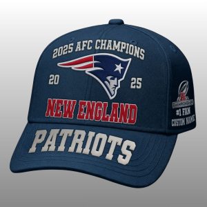 New England Patriots 2025 AFC Champions Commemorative Hat 1
