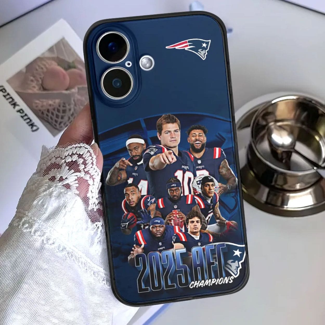 New England Patriots 2025 AFC Champions Phone Case New England Patriots 2025 AFC Champions Phone Case