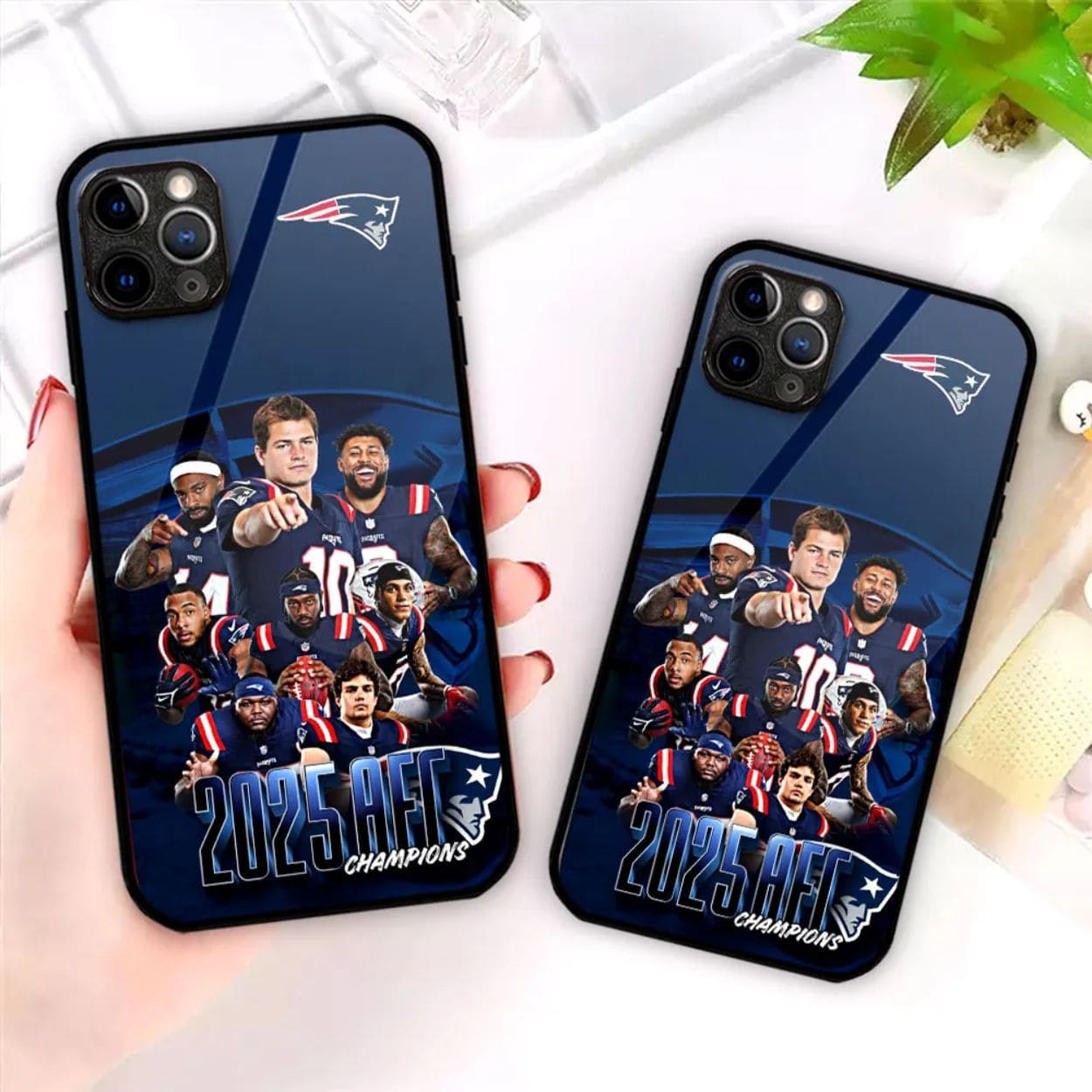 New England Patriots 2025 AFC Champions Phone Case New England Patriots 2025 AFC Champions Phone Case