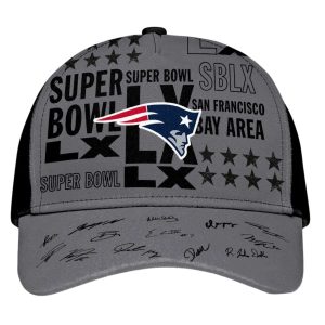 New England Patriots 2025 AFC Champions Signature Classic Cap 1