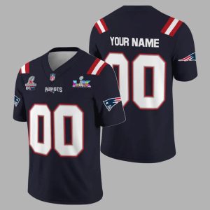 New England Patriots Custom AFC Champions SBLX Jersey 1 New England Patriots Custom AFC Champions SBLX Jersey