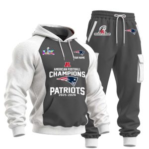 New England Patriots American Football Champions LX 2025-2026 Hoodie Set 3 New England Patriots American Football Champions LX 2025 2026 Hoodie Set 2