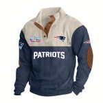 New England Patriots SBLX Stand-Up Collar Sweatshirt