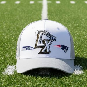 New England Patriots Vs Seattle Seahawks LX Matchup Hat 1