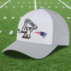 New England Patriots Vs Seattle Seahawks LX Matchup Hat 2
