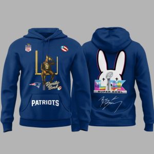 New England Patriots x Bad Bunny SBLX The Halftime Show Special Edition Hoodie 1