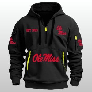 Ole Miss Est 1893 Quarter Zip Hoodie 4 Ole Miss Est 1893 Quarter Zip Hoodie 2