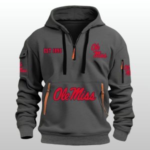 Ole Miss Est 1893 Quarter Zip Hoodie 2 Ole Miss Est 1893 Quarter Zip Hoodie 4